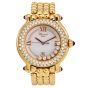 Chopard Happy Sport 18K Yellow Gold Diamonds Ruby Watch Ref 4144 |Dover Jewelry|