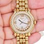 Chopard Happy Sport 18K Yellow Gold Diamonds Ruby Watch Ref 4144 |Dover Jewelry|