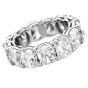 GIA 10.40cttw Cushion Cut Diamond Platinum Eternity Band|Dover Jewelry|