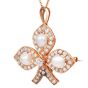 Vintage GIA Natural Saltwater Pearl Old Cut Diamond 18K Gold Brooch Pendant|Dover Jewelry|