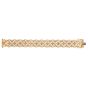 Vintage 16.50cttw Diamond 18K Gold Flower Motif Three Row Bracelet