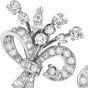 Vintage 6.10cts Diamond Platinum Flower Bouquet Bridal Earrings|Dover Jewelry|