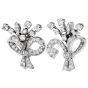 Vintage 6.10cts Diamond Platinum Flower Bouquet Bridal Earrings|Dover Jewelry|