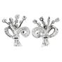Vintage 6.10cts Diamond Platinum Flower Bouquet Bridal Earrings|Dover Jewelry|