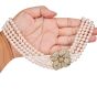 Mikimotto 7.57cts Diamond Pearl 18K Gold Layered Flower Necklace|Dover Jewelry|