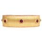Vintage Buccellati 4.00cts Ruby 18K Gold Open Cuff Wide Bracelet|Dover Jewelry|