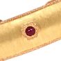Vintage Buccellati 4.00cts Ruby 18K Gold Open Cuff Wide Bracelet|Dover Jewelry|