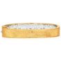 Vintage Diamond 18K Two Tone Gold Floral Lace Bangle |Dover Jewelry|