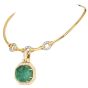 David Webb GIA 68.75 carat Carved Emerald Diamond 18K Pendant Necklace|Dover Jewelry|