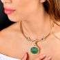 David Webb GIA 68.75 carat Carved Emerald Diamond 18K Pendant Necklace|Dover Jewelry|