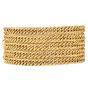 18K Yellow Gold Diamond Multi-Row Curb Chain Bracelet