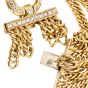 18K Yellow Gold Diamond Multi-Row Curb Chain Bracelet