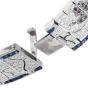 Glamorous Diamond Sapphire 18K White Gold Panther Mosaic Wrap Bracelet|Dover Jewelry|