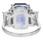 GIA 11.27 Carat Ceylon Sapphire & Diamond Three-Stone Engagement Ring 