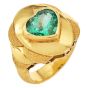 AGL Certified Heart Colombian 3.00carat  Emerald 18K Gold Statement Ring|Dover Jewelry|