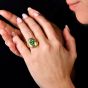 AGL Certified Heart Colombian 2.20carat Emerald 18K Gold Statement Ring|Dover Jewelry|