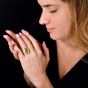 AGL Certified Heart Colombian 3.00carat  Emerald 18K Gold Statement Ring|Dover Jewelry|