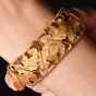 Federico Buccellati Vintage 18K Gold Maple Leaf Cuff Bracelet|Dover Jewelry|