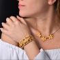 Federico Buccellati Vintage 18K Gold Maple Leaf Cuff Bracelet|Dover Jewelry|