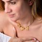 Federico Buccellati Vintage 18K Gold Maple Leaf Necklace|Dover Jewelry|