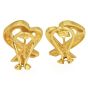 Tiffany & Co. Paloma Picasso 18K Yellow Gold Heart Ribbon Earrings|Dover Jewelry|