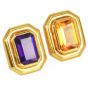 Tiffany & Co. Paloma Picasso Amethyst Citrine 18K Gold Statement Earrings|Dover Jewelry|