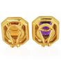 Tiffany & Co. Paloma Picasso Amethyst Citrine 18K Gold Statement Earrings|Dover Jewelry|