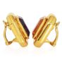 Tiffany & Co. Paloma Picasso Amethyst Citrine 18K Gold Statement Earrings|Dover Jewelry|
