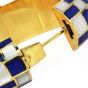Tiffany & Co.  Lapis  lazuli  Mother of Pearl 18K Gold l Bangle Bracelet|Dover Jewelry|