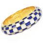 Tiffany & Co.  Lapis  lazuli  Mother of Pearl 18K Gold l Bangle Bracelet|Dover Jewelry|