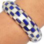 Tiffany & Co.  Lapis  lazuli  Mother of Pearl 18K Gold l Bangle Bracelet|Dover Jewelry|