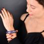 Tiffany & Co.  lapis  lazuli  Mother of Pearl 18K Gold l Bangle Bracelet