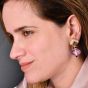 Marina B Blue 'pneu' Tourmalines Diamond 18k Gold Dangle Drop Earrings