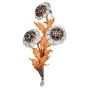 Mario Buccellati Antique 18K Two-Tone Sapphire Flower Brooch |Dover Jewelry|