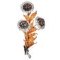 Mario Buccellati Antique 18K Two-Tone Sapphire Flower Brooch |Dover Jewelry|