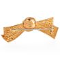 Vintage Buccellati 18K Gold Italian Woven Textured Bow Brooch |Dover Jewelry|