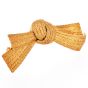 Vintage Buccellati 18K Gold Italian Woven Textured Bow Brooch |Dover Jewelry|