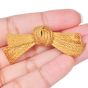 Vintage Buccellati 18K Gold Italian Woven Textured Bow Brooch |Dover Jewelry|