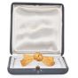 Vintage Buccellati 18K Gold Italian Woven Textured Bow Brooch |Dover Jewelry|