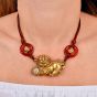 Kieselstein-Cord Foo Dog Diamond 18K Gold Oriental Pendant Necklace|Dover Jewelry|