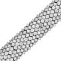 French 40.00 carats Diamond Platinum Wide Tennis Wrap Bracelet|Dover Jewelry|
