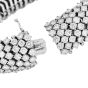 French 40.00 carats Diamond Platinum Wide Tennis Wrap Bracelet|Dover Jewelry|