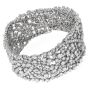 Estate 28.50 carats Diamond 18K White Gold Wrap Bracelet|Dover Jewelry||