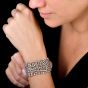 French Diamond 18K White Gold Wrap Bracelet|Dover Jewelry|