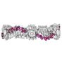 Vintage  Ruby 27.70carats Diamond Platinum Floral Wrap Bracelet |Dover Jewelry|
