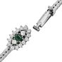 Ornate Emerald Diamond 18K Gold Fringe Necklace|Dover Jewelry|