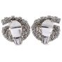 Platinum 7.00 carats Diamond Pearl Statement Clip Earrings|Dover Jewelry|