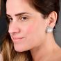 Platinum 7.00 carats Diamond Pearl Statement Clip Earrings|Dover Jewelry|