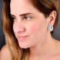 Estate 11.30 carats Diamond 18K White Gold Wrap Earrings|Dover Jewelry|