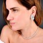 Estate 11.30 carats Diamond 18K White Gold Wrap Earrings|Dover Jewelry|